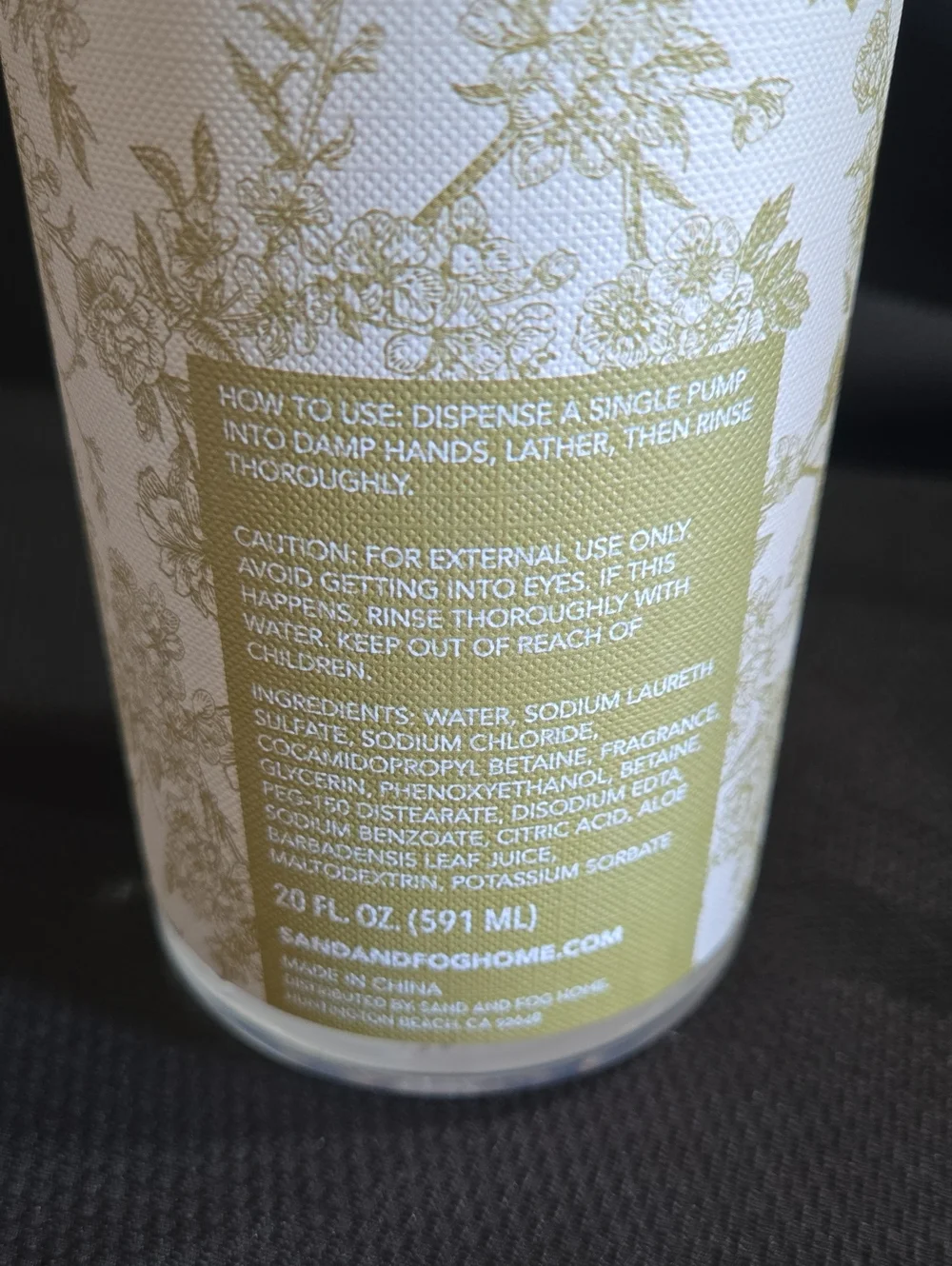 Sand + Fog Harvest Pear Hand Soap